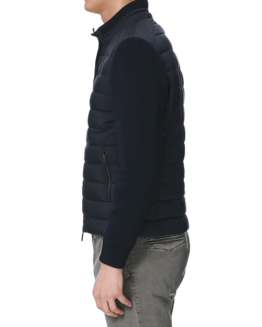 Homme | Manteaux Et Vestes | MooRER | Hybrid Padded Jacket Dark Blue