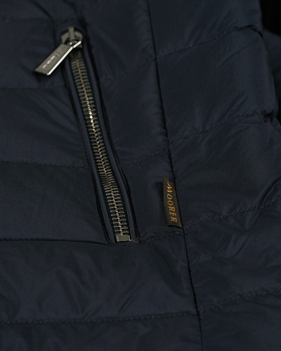 Homme | Manteaux Et Vestes | MooRER | Hybrid Padded Jacket Dark Blue