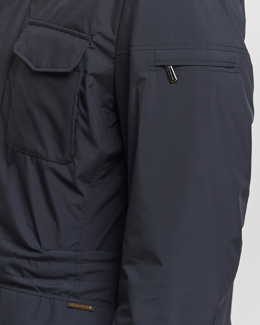 Homme | Manteaux Et Vestes | MooRER | Waterproof Nylon Field Jacket Navy