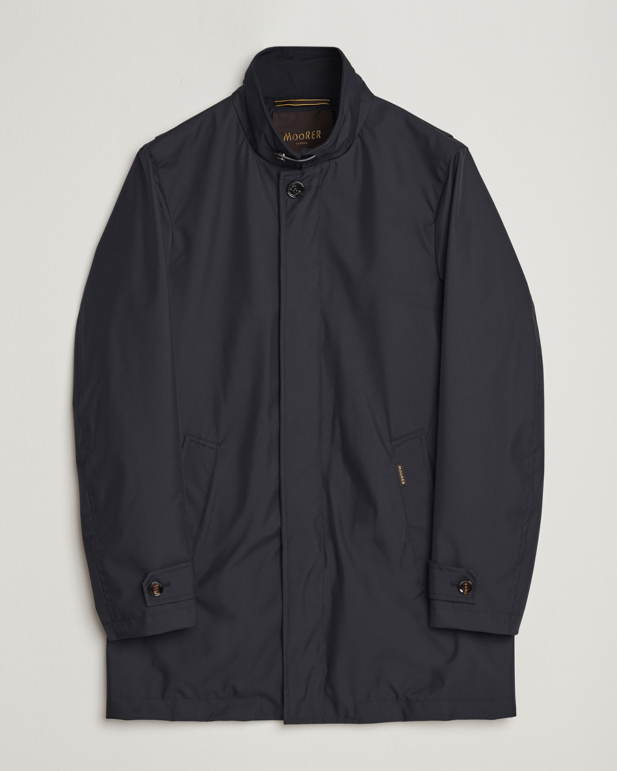 Homme | Manteaux Et Vestes | MooRER | Waterproof Car Coat Navy
