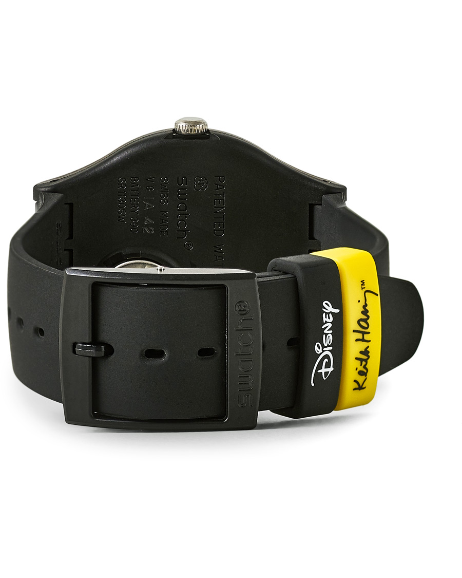 Homme | Swatch Swatch x Keith Haring Mickey Blanc sur Noir | Swatch | x Keith Haring Mickey Blanc sur Noir