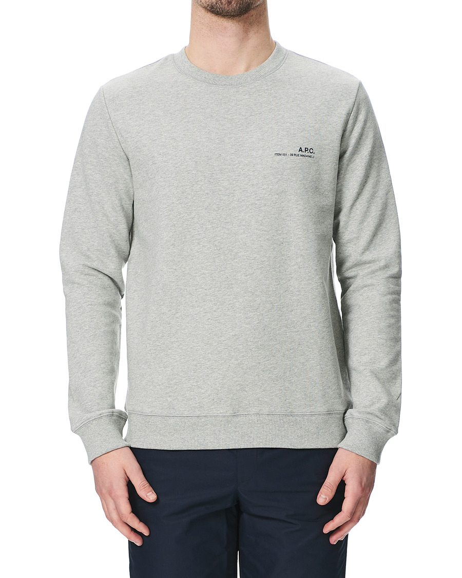 Homme | Pulls Et Tricots | A.P.C. | Item Crew Neck Sweatshirt Heather Grey