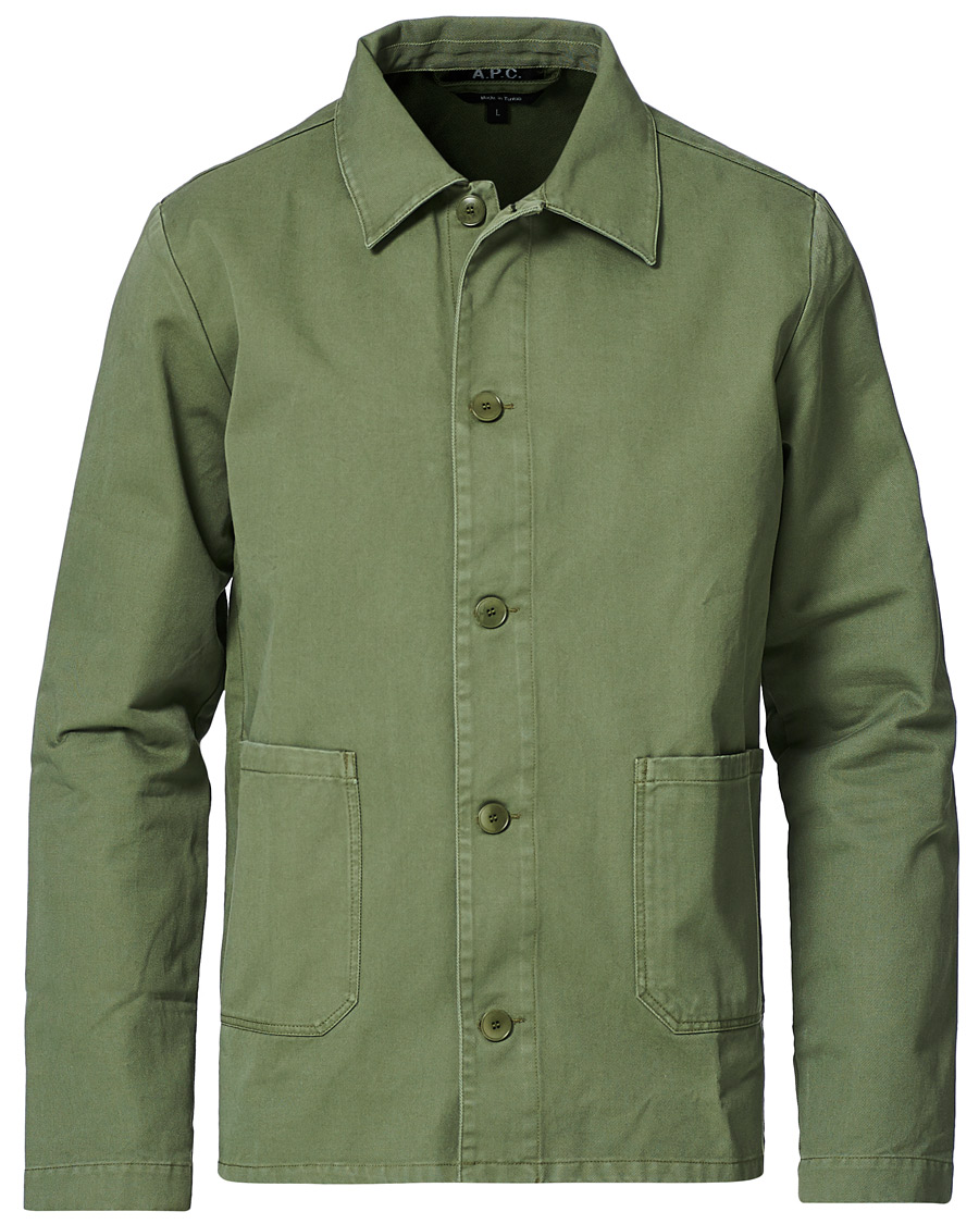 Homme | Chemises | A.P.C. | Kerlouan Shirt Jacket Olive