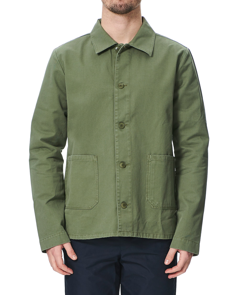 Homme | Chemises | A.P.C. | Kerlouan Shirt Jacket Olive