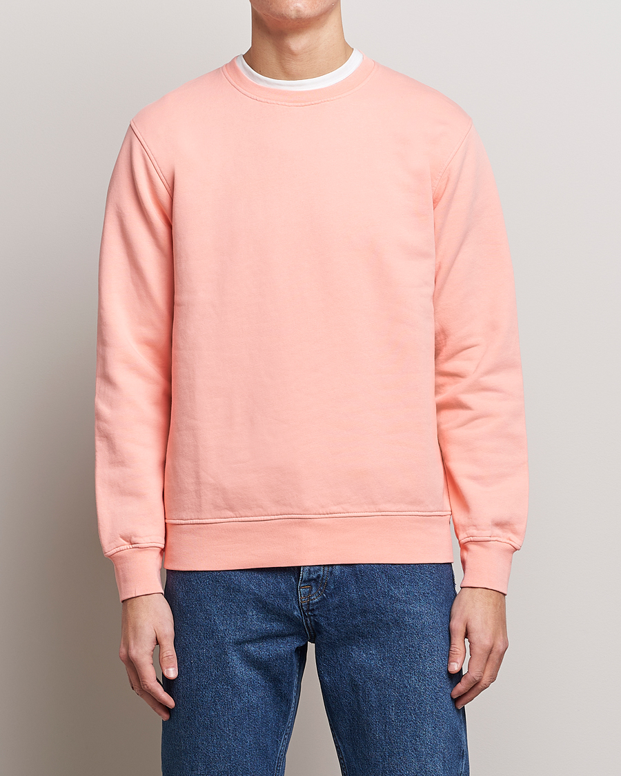 Homme |  | Colorful Standard | Classic Organic Crew Neck Sweat Bright Coral
