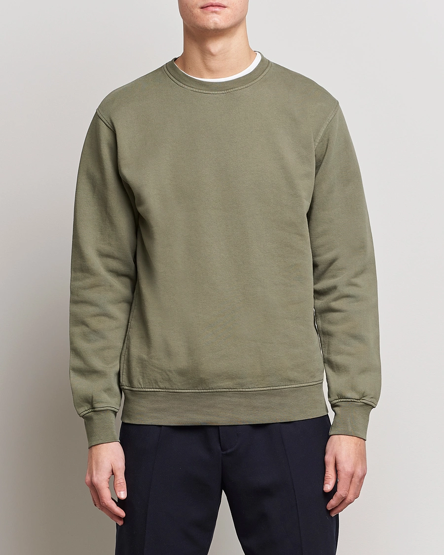 Homme |  | Colorful Standard | Classic Organic Crew Neck Sweat Dusty Olive