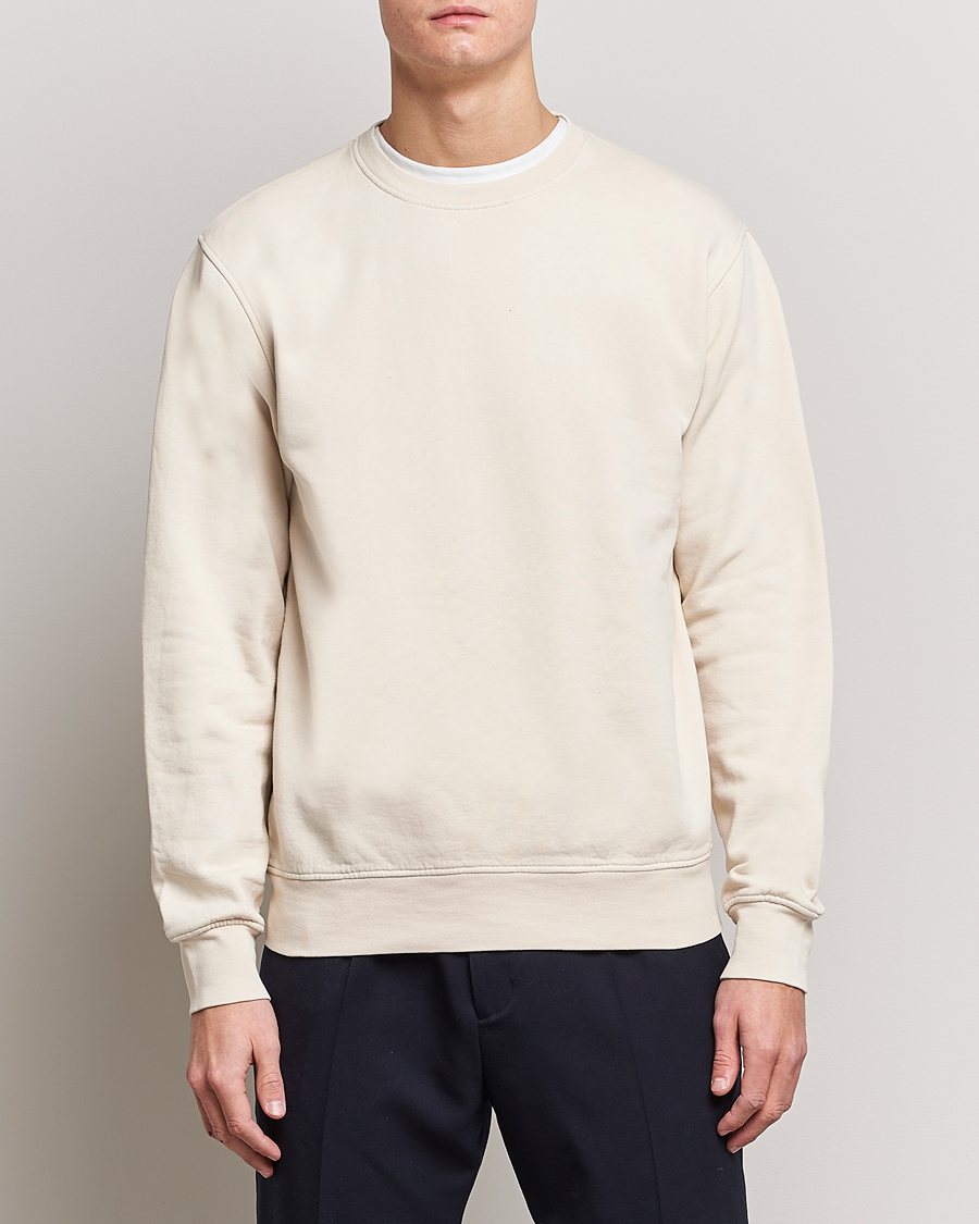 Homme |  | Colorful Standard | Classic Organic Crew Neck Sweat Ivory White