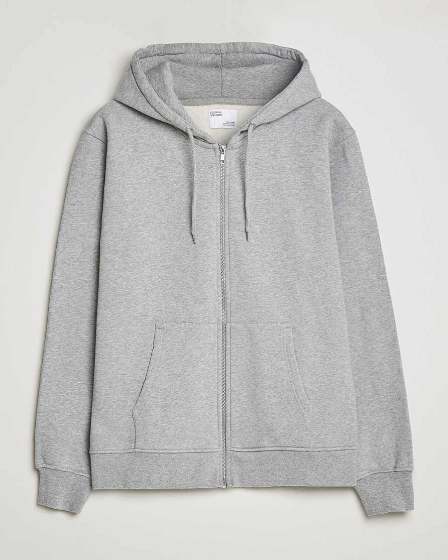 Homme | Pulls Et Tricots | Colorful Standard | Classic Organic Full Zip Hood Heather Grey