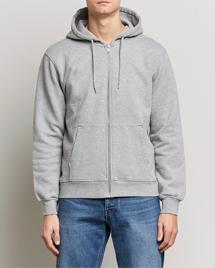 Homme | Colorful Standard | Colorful Standard | Classic Organic Full Zip Hood Heather Grey