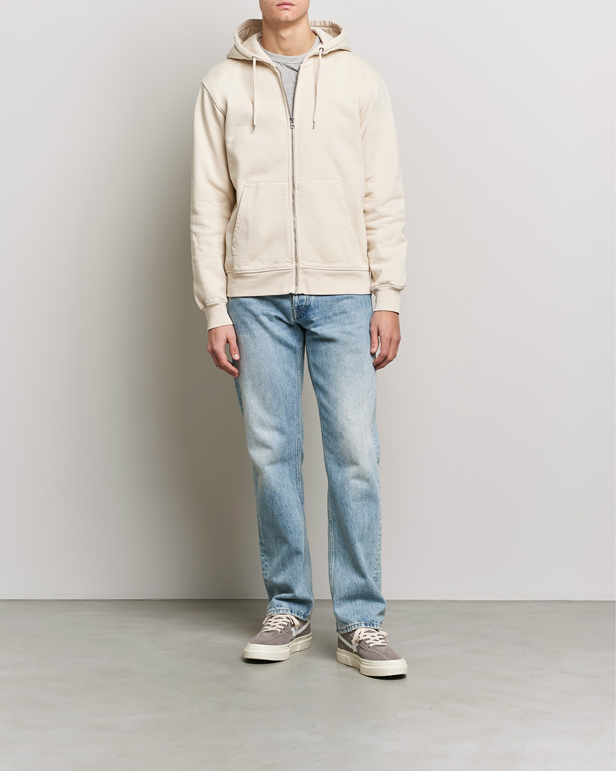 Homme | Pulls Et Tricots | Colorful Standard | Classic Organic Full Zip Hood Ivory White