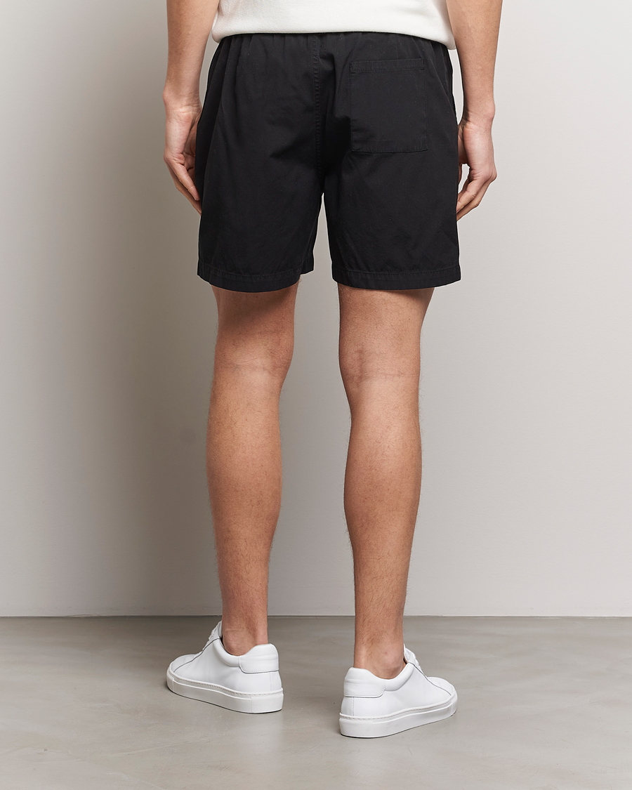 Homme | Shorts | Colorful Standard | Classic Organic Twill Drawstring Shorts Deep Black