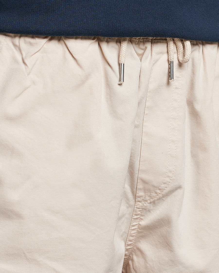 Homme | Shorts | Colorful Standard | Classic Organic Twill Drawstring Shorts Ivory White
