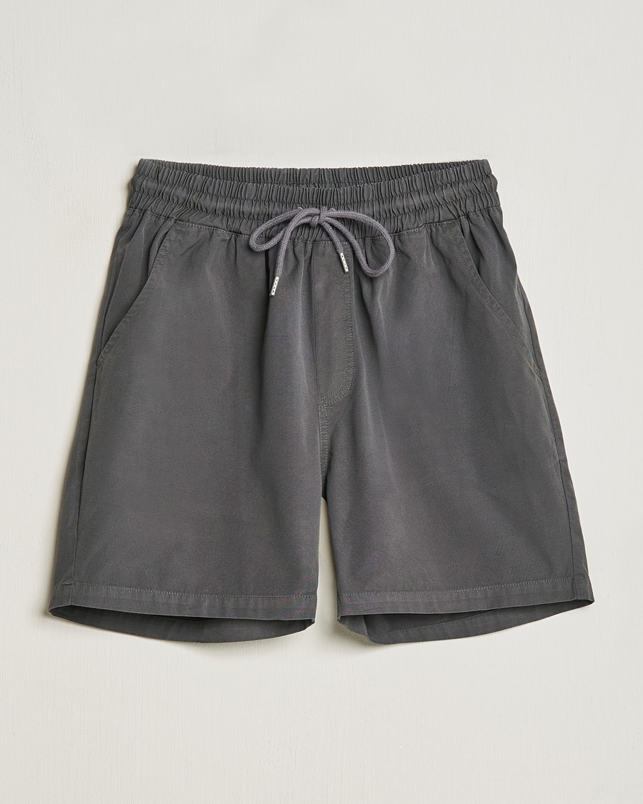 Homme | Shorts | Colorful Standard | Classic Organic Twill Drawstring Shorts Lava Grey