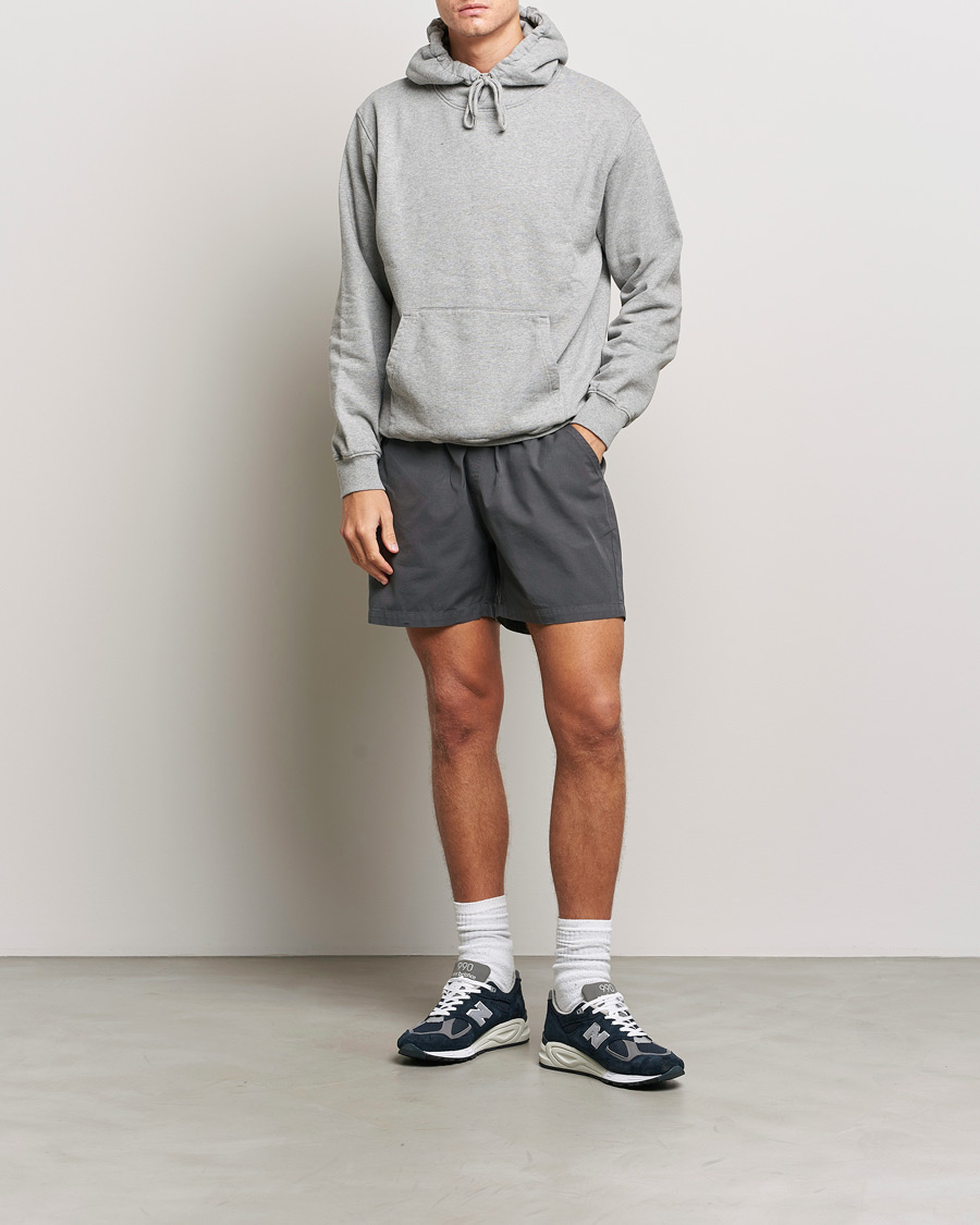 Homme | Shorts | Colorful Standard | Classic Organic Twill Drawstring Shorts Lava Grey