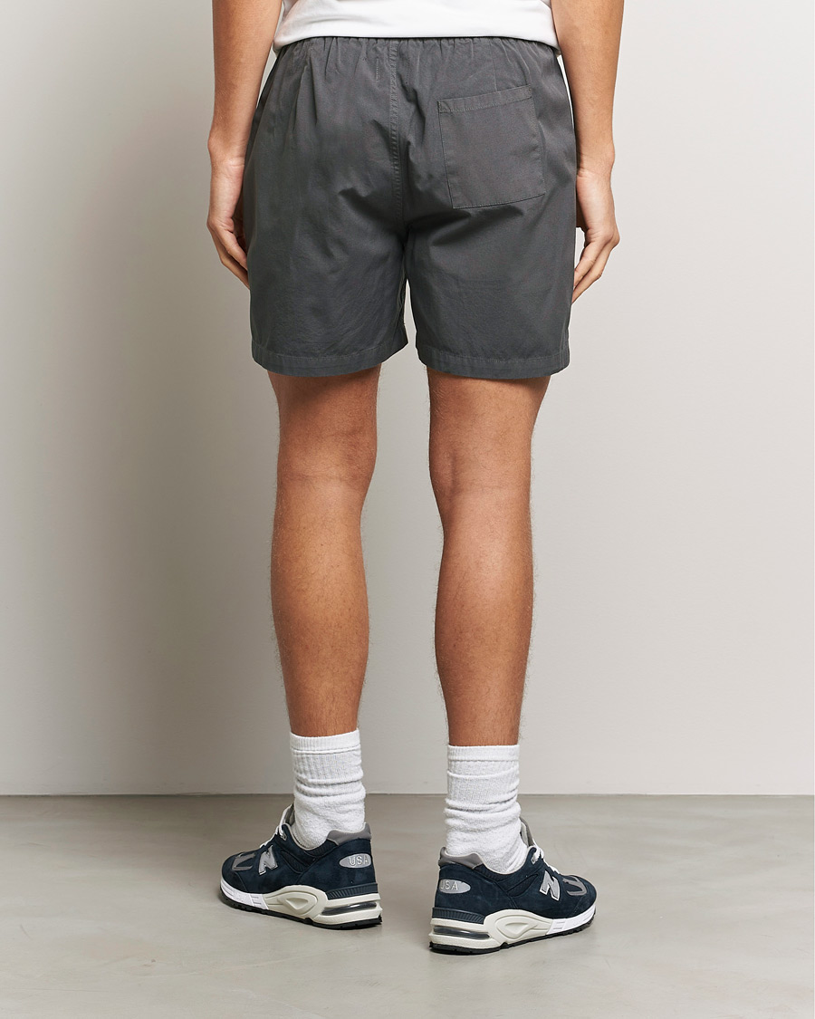 Homme | Shorts | Colorful Standard | Classic Organic Twill Drawstring Shorts Lava Grey