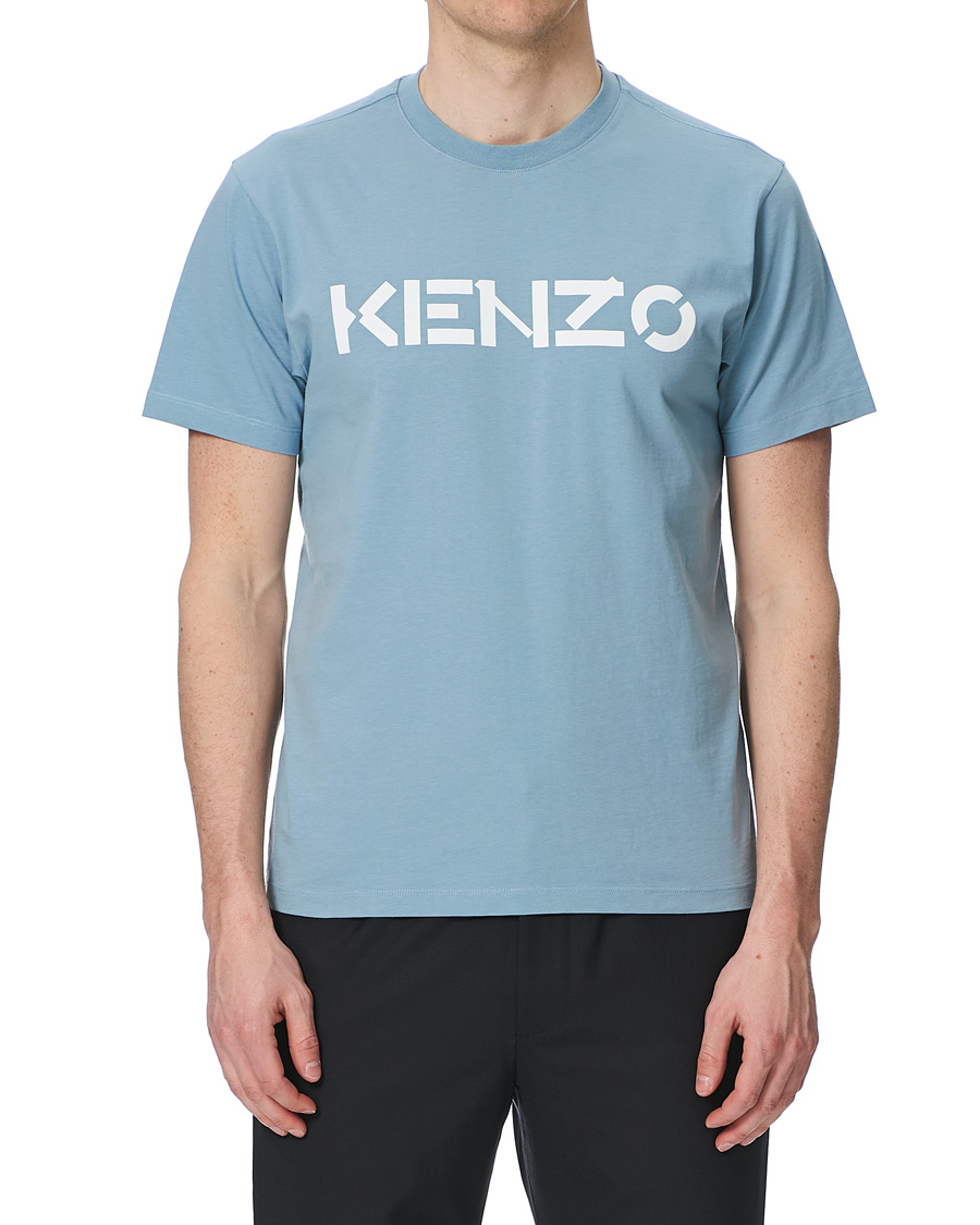 Homme | T-shirts | KENZO | Logo Classic Crew Neck Tee Glacier