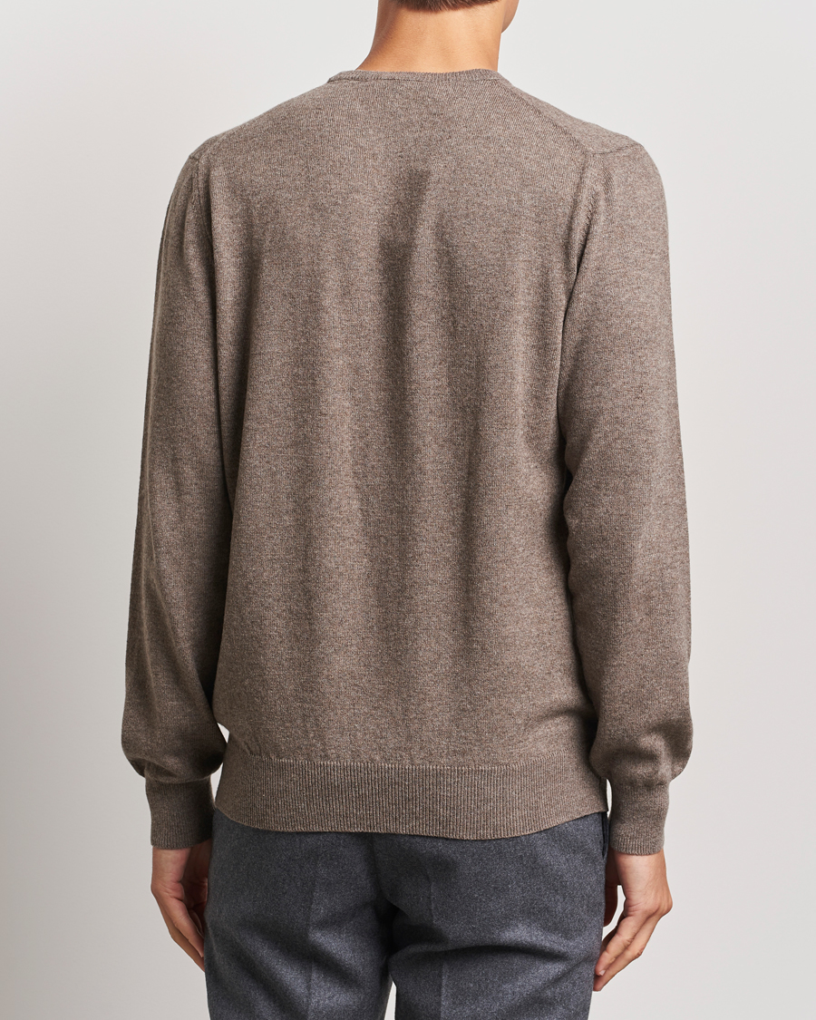 Homme | Pulls Et Tricots | Piacenza Cashmere | Cashmere Crew Neck Sweater Brown