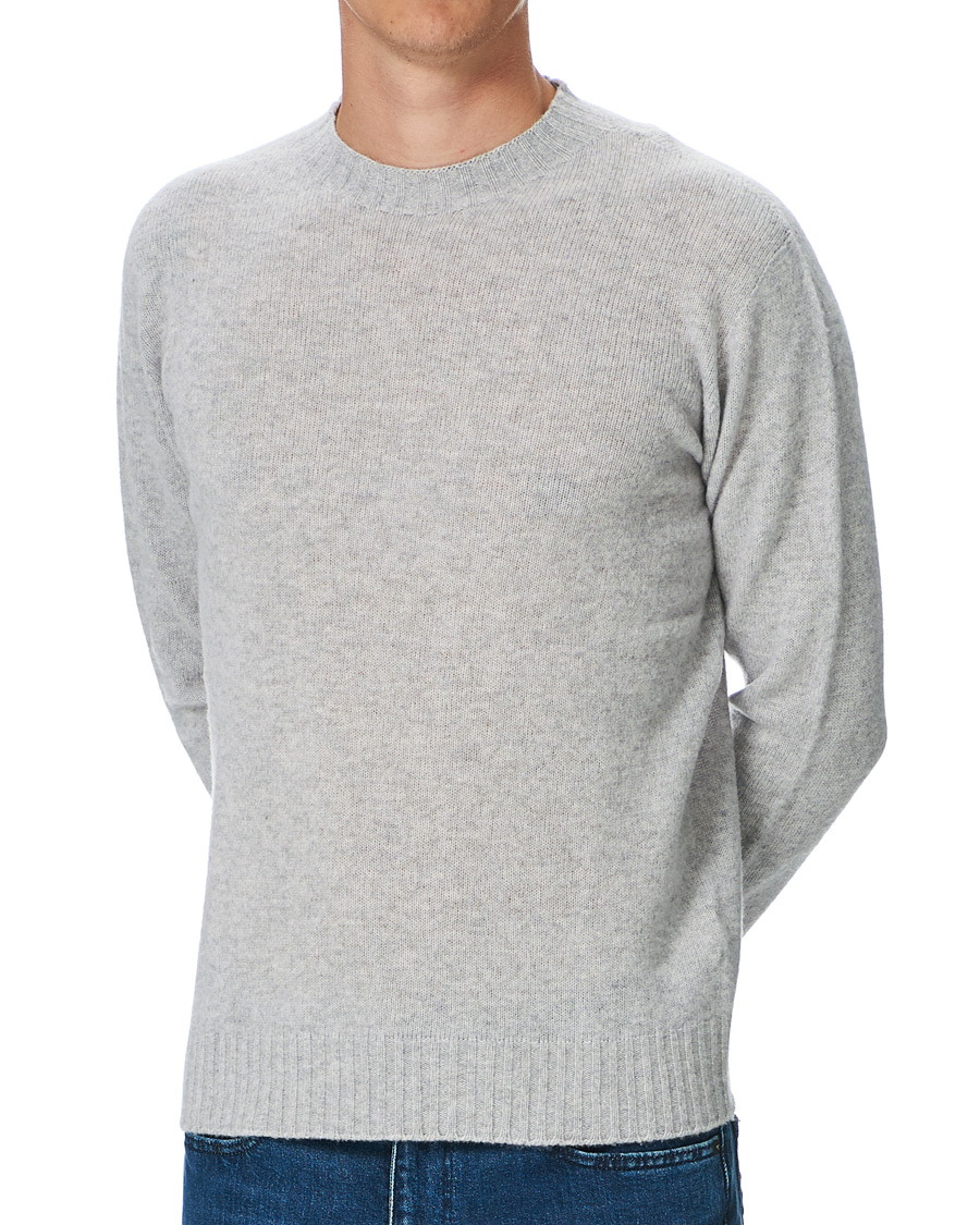 Homme | Pulls Et Tricots | Altea | Wool/Cashmere Crew Neck Sweater Light Grey