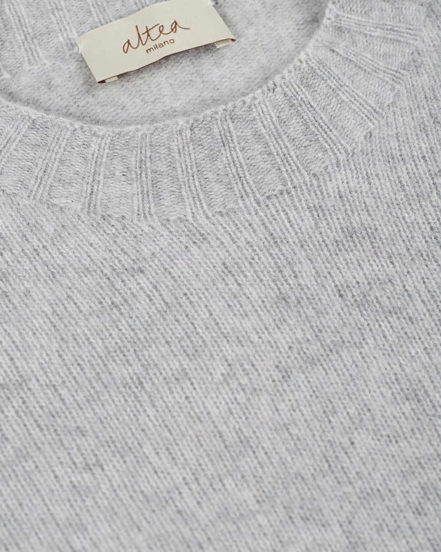 Homme | Pulls Et Tricots | Altea | Wool/Cashmere Crew Neck Sweater Light Grey