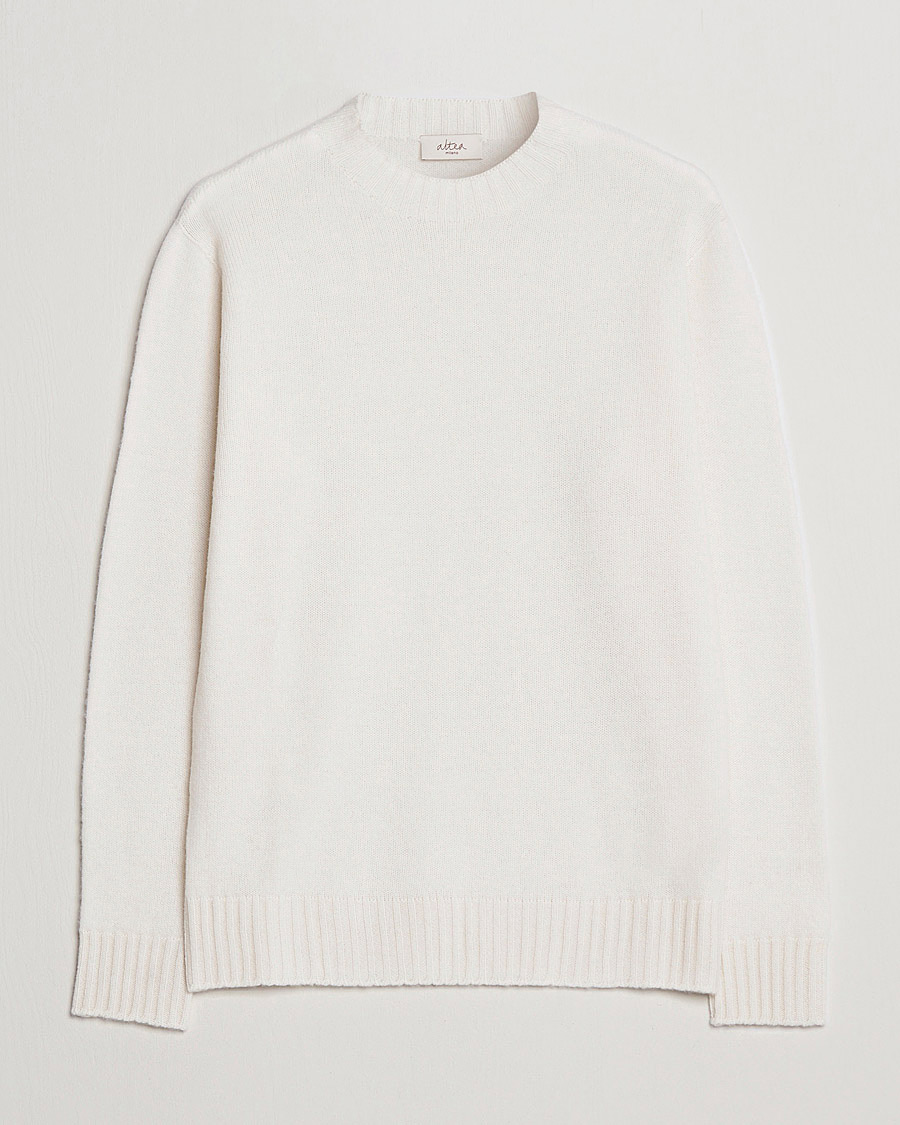 Homme | Pulls Et Tricots | Altea | Wool/Cashmere Crew Neck Sweater Latte
