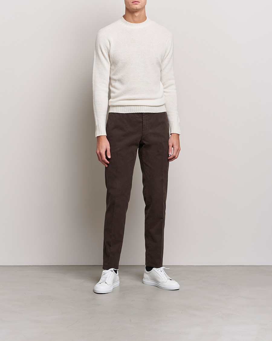 Homme | Pulls Et Tricots | Altea | Wool/Cashmere Crew Neck Sweater Latte