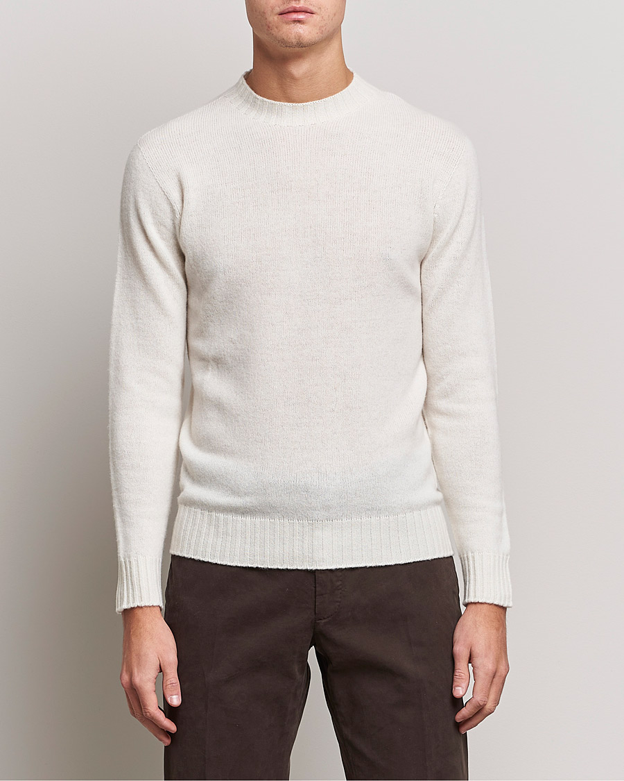Homme | Pulls Et Tricots | Altea | Wool/Cashmere Crew Neck Sweater Latte