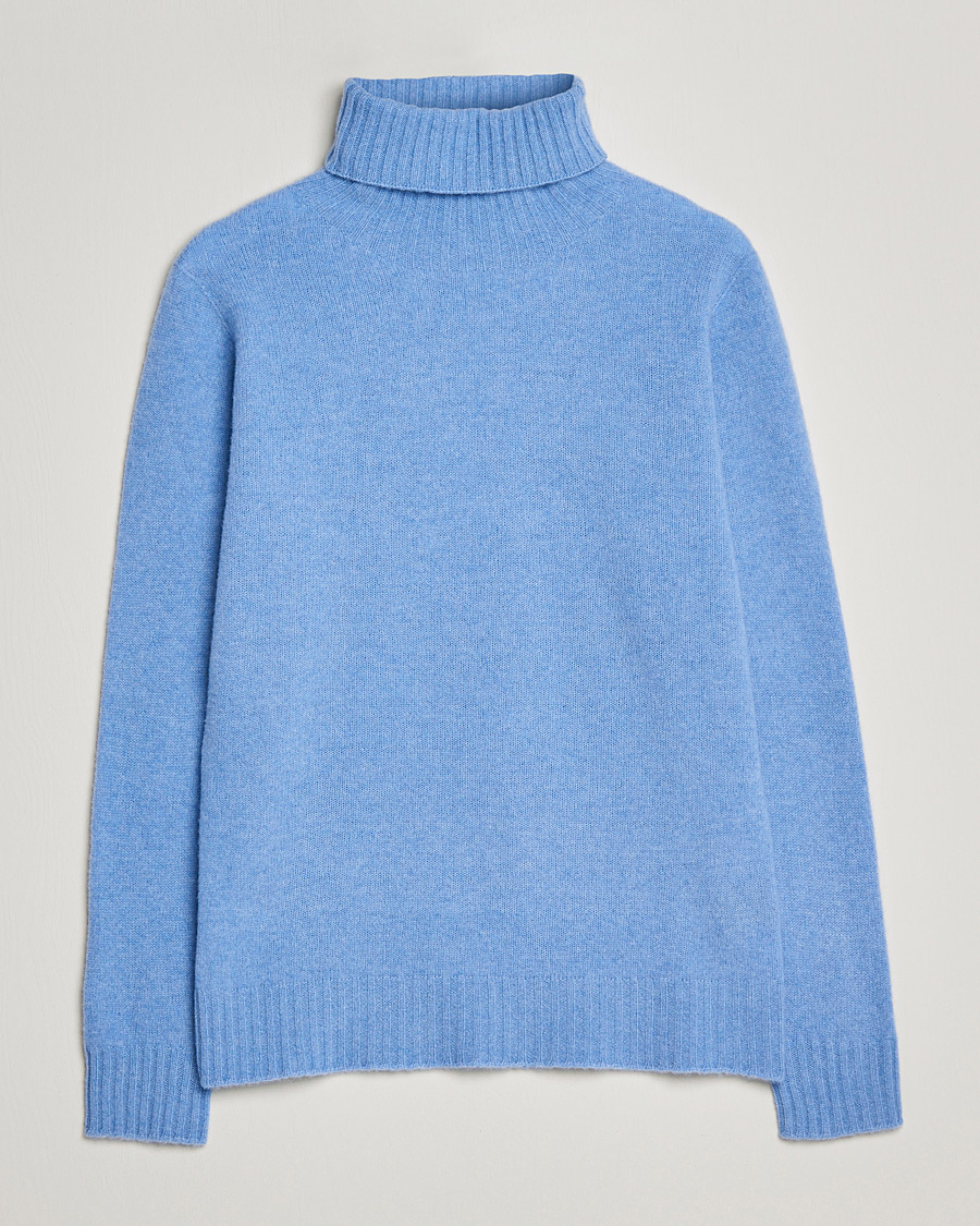 Homme | Pulls Et Tricots | Altea | Wool/Cashmere Turtleneck Sweater Light Blue