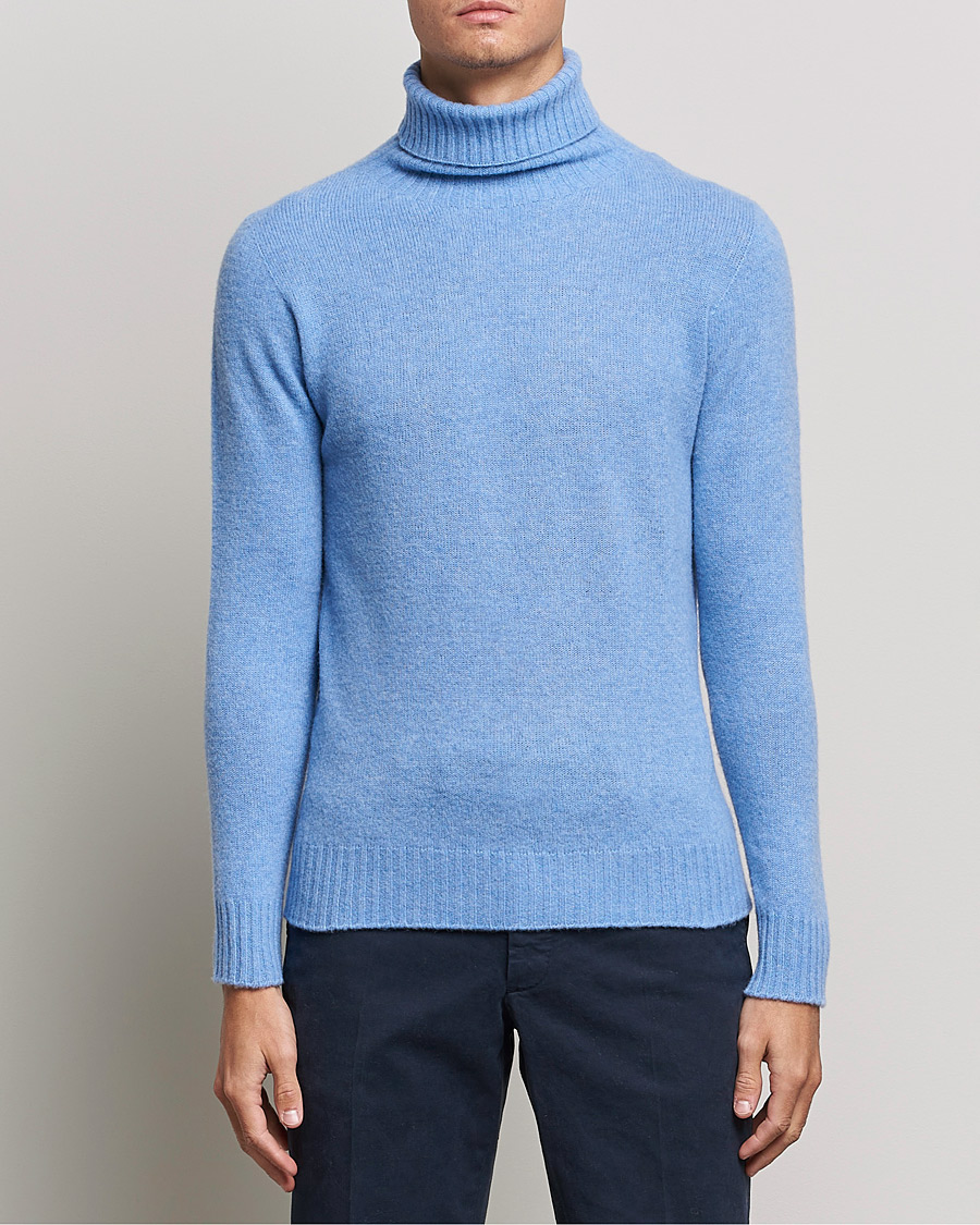 Homme | Pulls Et Tricots | Altea | Wool/Cashmere Turtleneck Sweater Light Blue