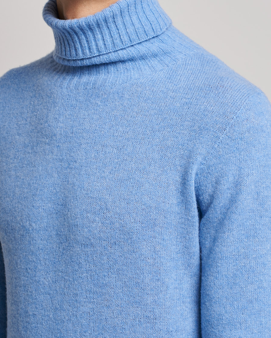 Homme | Pulls Et Tricots | Altea | Wool/Cashmere Turtleneck Sweater Light Blue