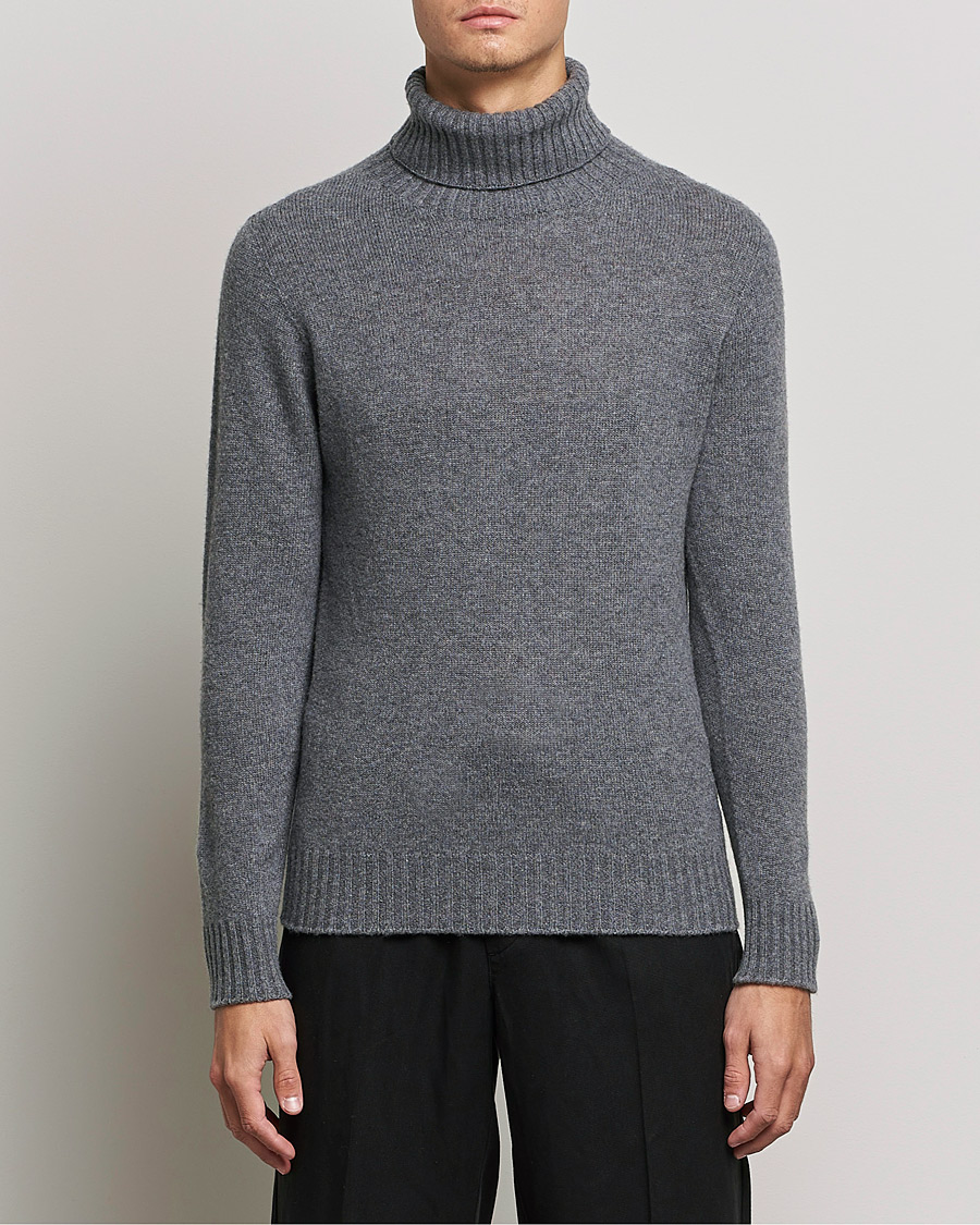Homme | Pulls Et Tricots | Altea | Wool/Cashmere Turtleneck Sweater Heather Grey