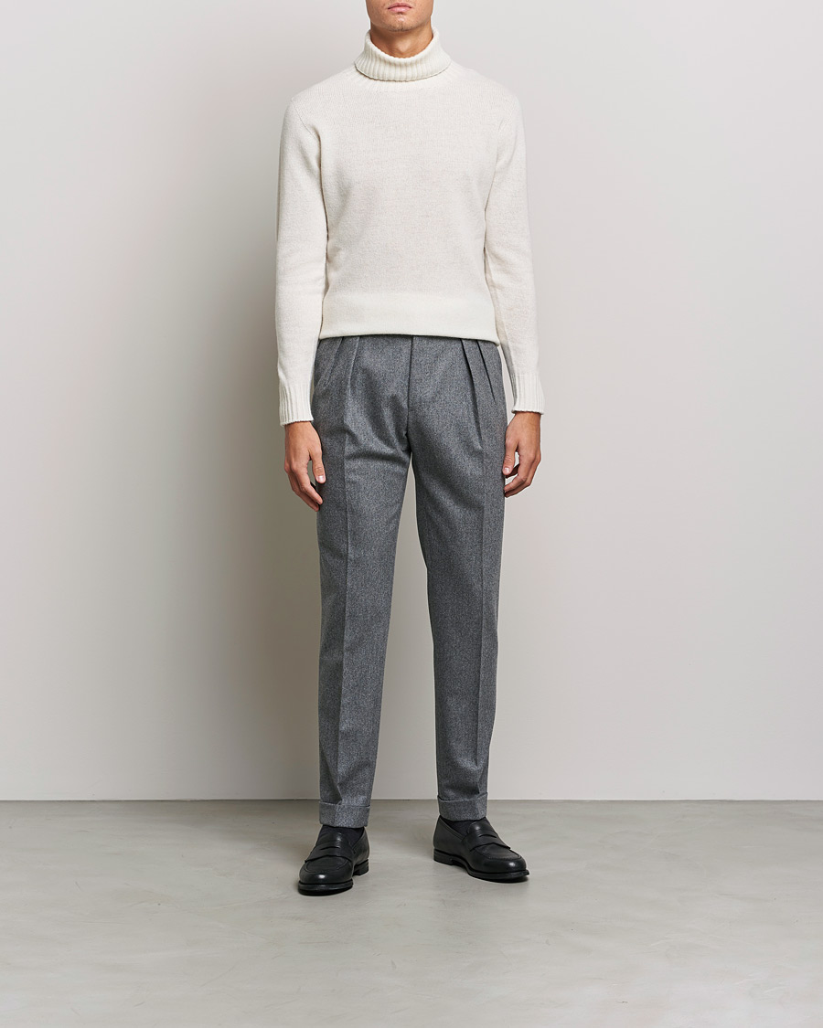 Homme | Pulls Et Tricots | Altea | Wool/Cashmere Turtleneck Sweater Latte