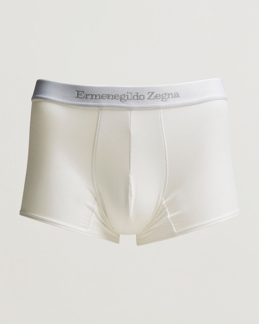 Homme | Sous-Vêtements Et Chaussettes | Zegna | Cotton Stretch Trunk Boxers White