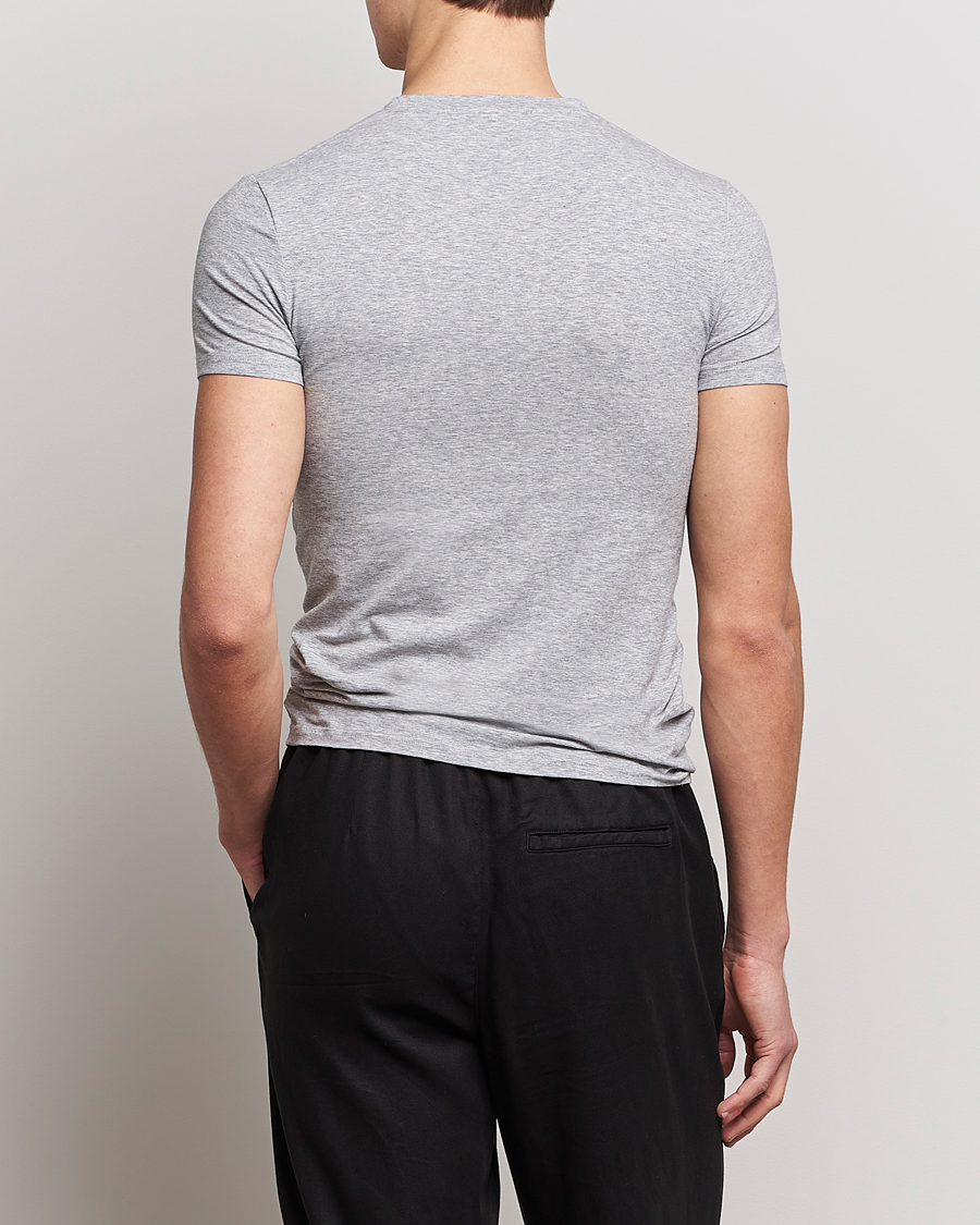 Homme | T-shirts | Zegna | Cotton Stretch Crew Neck T-Shirt Grey Heather