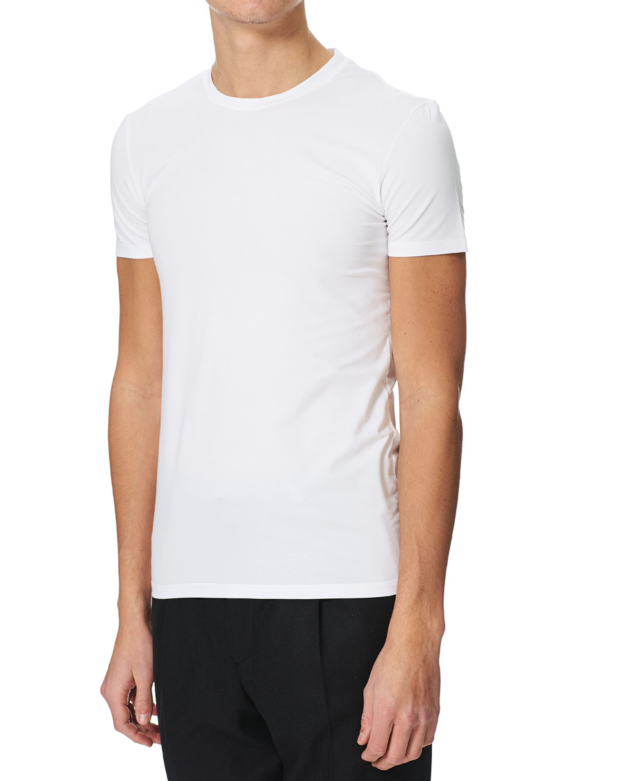 Homme | T-shirts | Zegna | Cotton Stretch Crew Neck T-Shirt White
