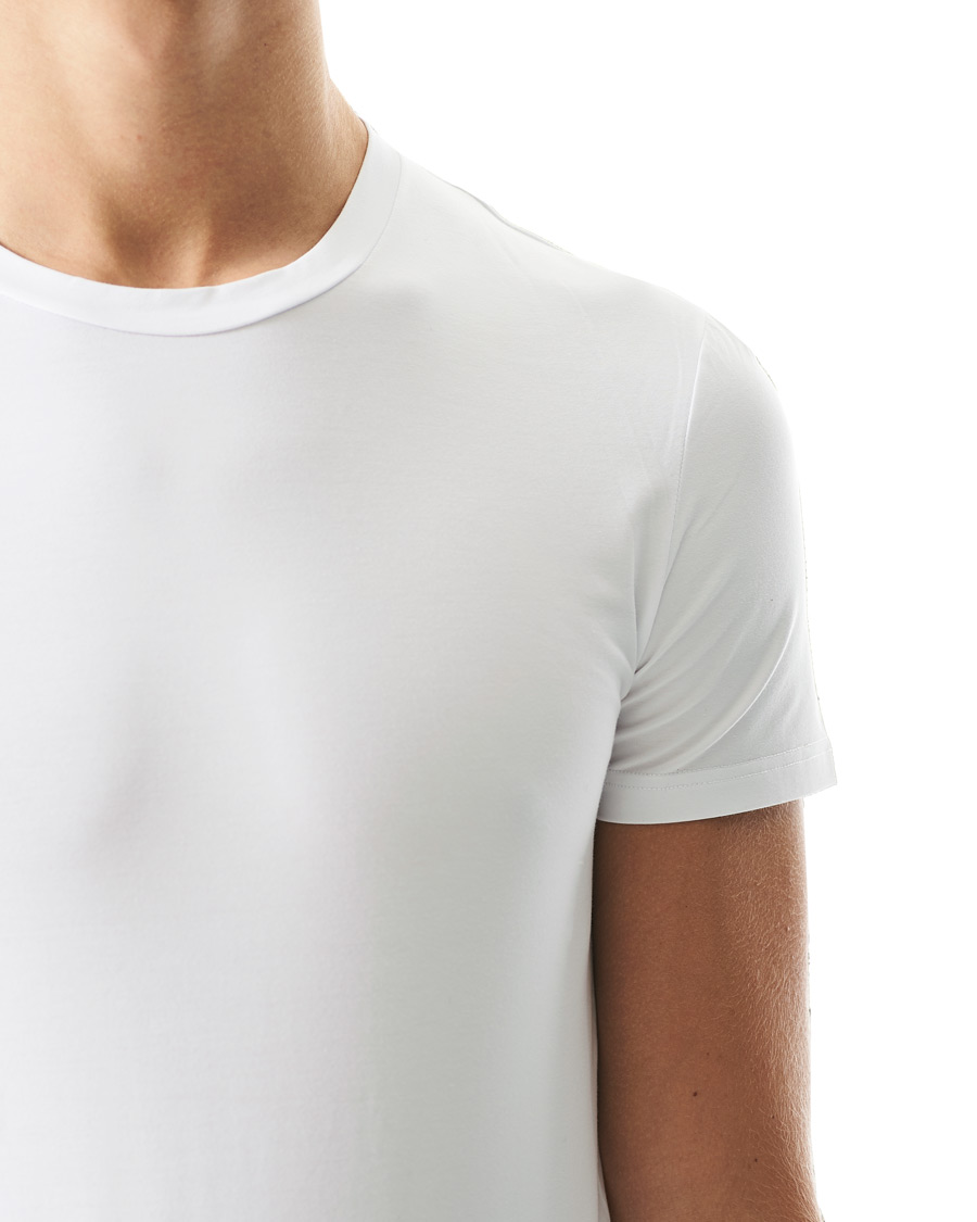 Homme | T-shirts | Zegna | Cotton Stretch Crew Neck T-Shirt White