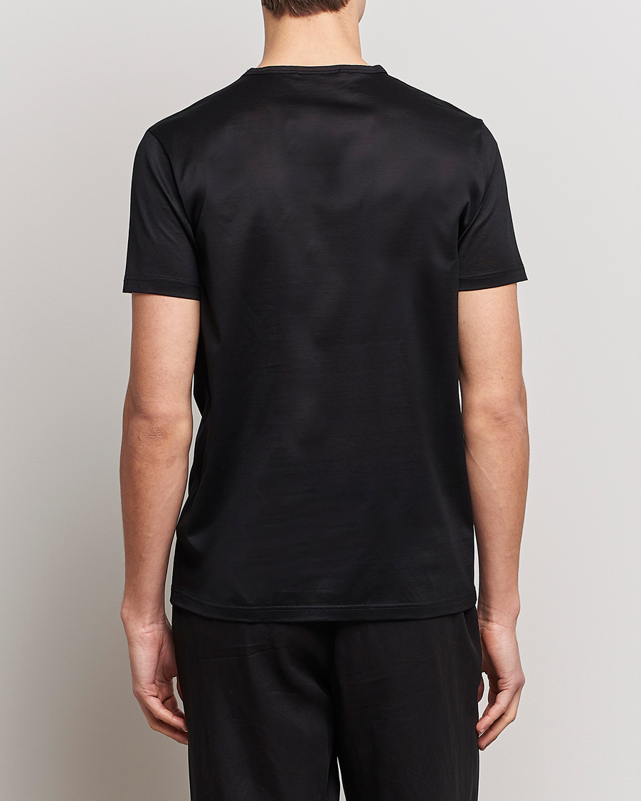 Homme | T-shirts | Zegna | Filoscozia Fine Cotton Crew Neck T-Shirt Black