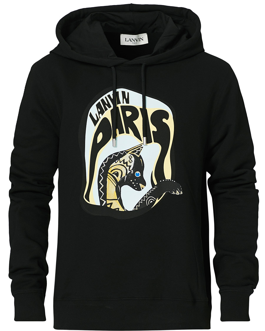 Homme | Pulls Et Tricots | Lanvin | Cat Print Hoodie Black