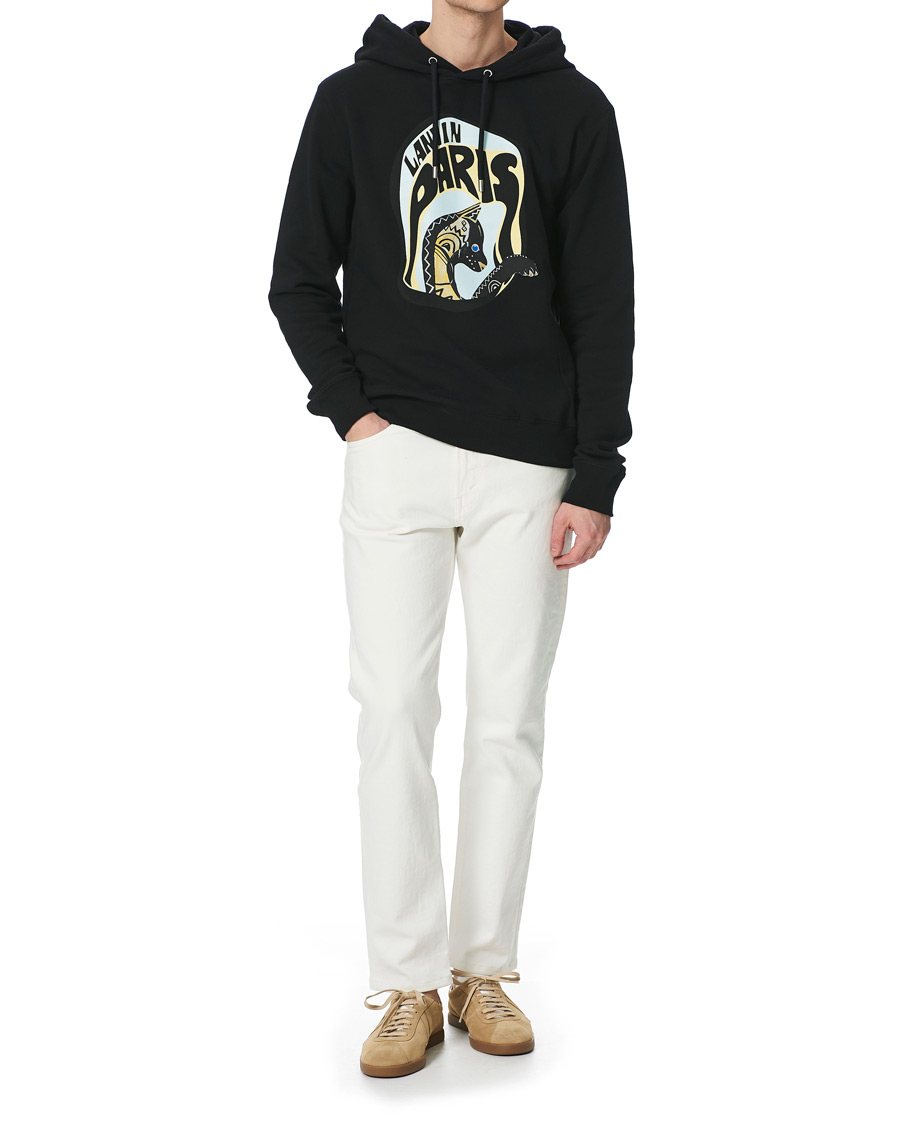 Homme | Pulls Et Tricots | Lanvin | Cat Print Hoodie Black