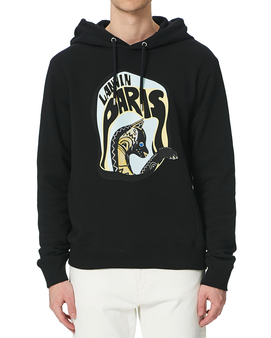 Homme | Pulls Et Tricots | Lanvin | Cat Print Hoodie Black