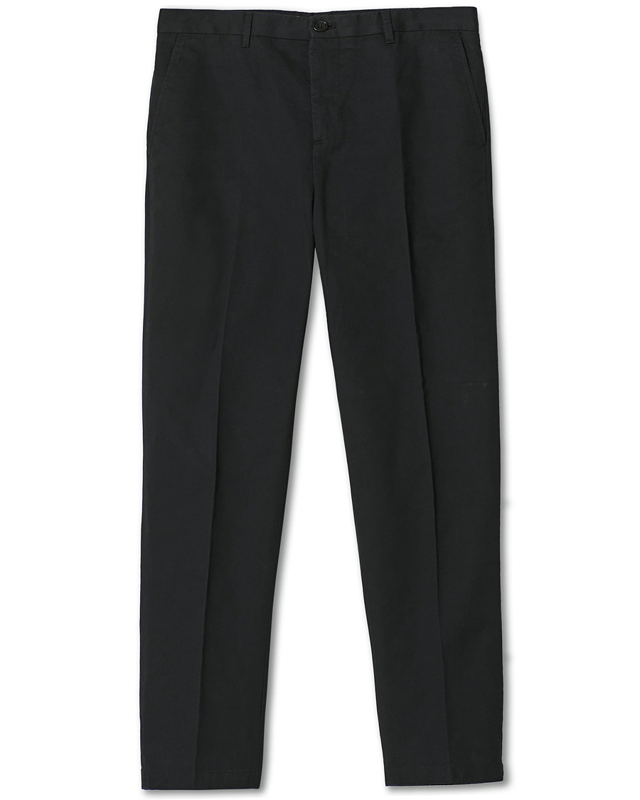Homme | Pantalons | Filippa K | William Cotton Trousers Black