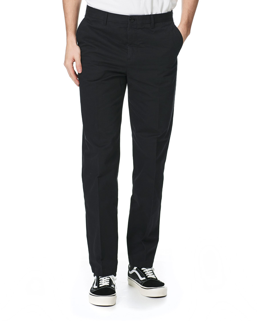 Homme | Pantalons | Filippa K | William Cotton Trousers Black