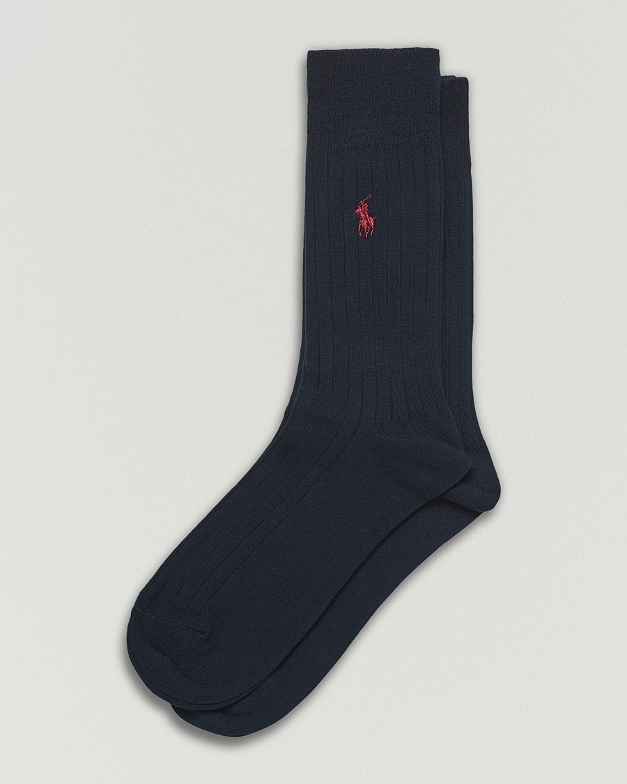 Homme | Sous-Vêtements Et Chaussettes | Polo Ralph Lauren | 2-Pack Egyptian Cotton Socks Navy