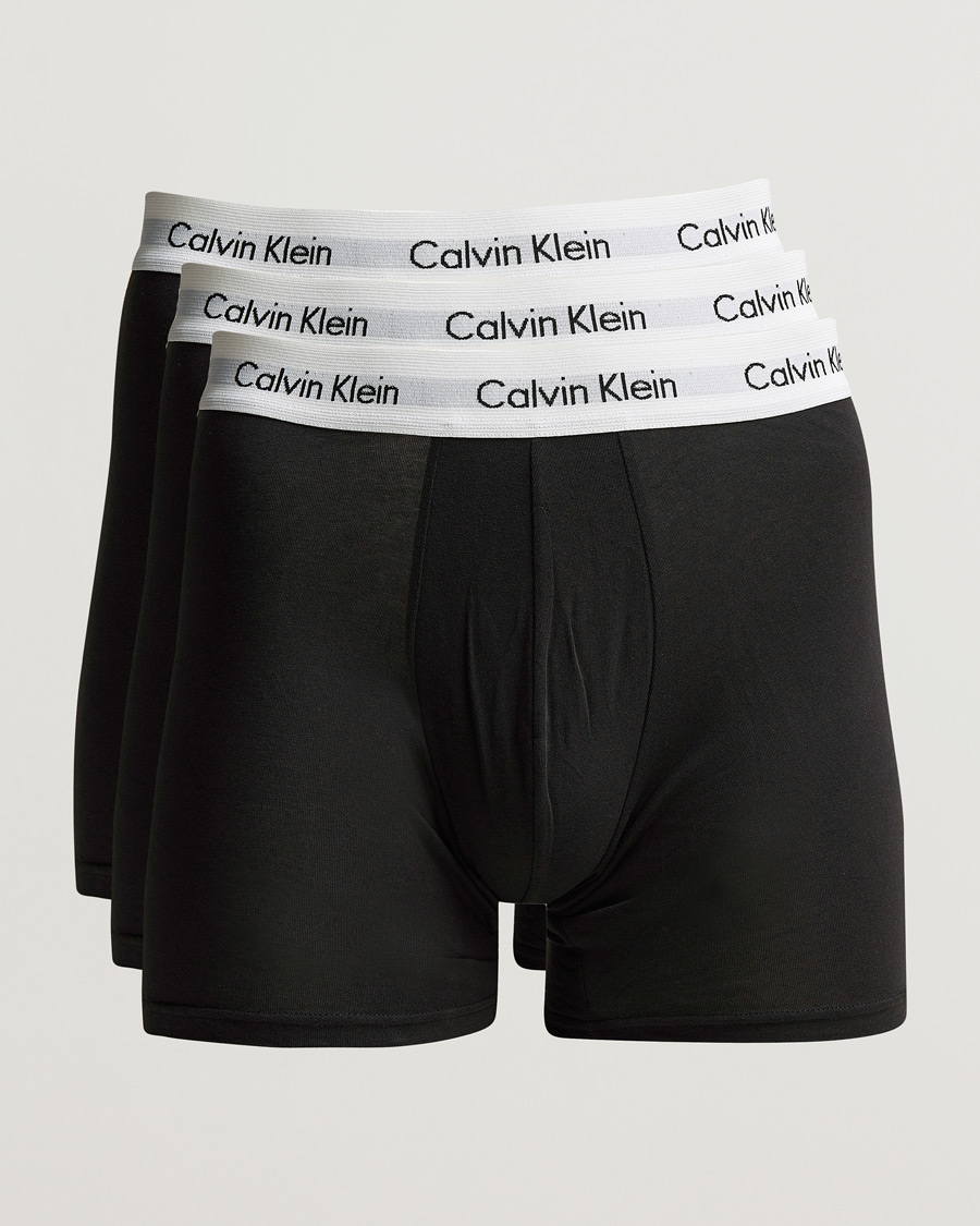 Homme | Sous-Vêtements Et Chaussettes | Calvin Klein | Cotton Stretch 3-Pack Boxer Breif Black