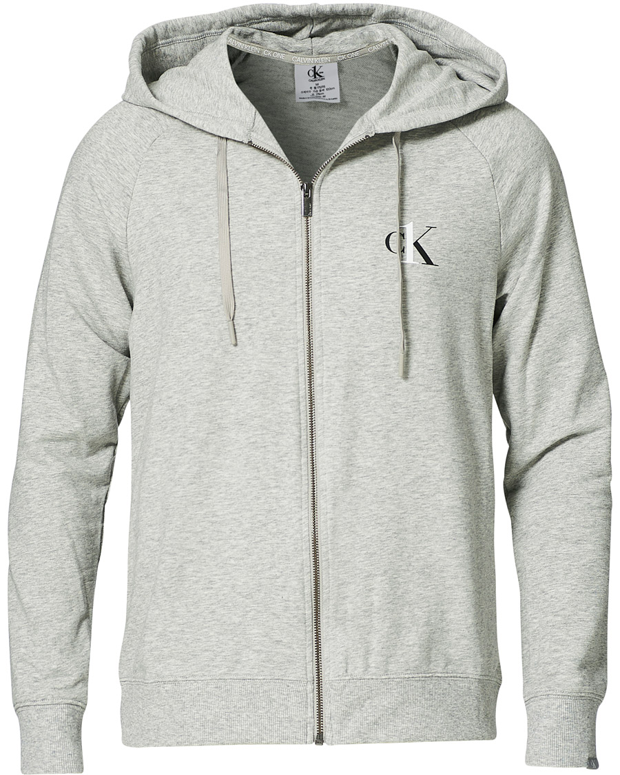 Homme | Pulls Et Tricots | Calvin Klein | CK One Lounge Full Zip Hoodie Grey Heather