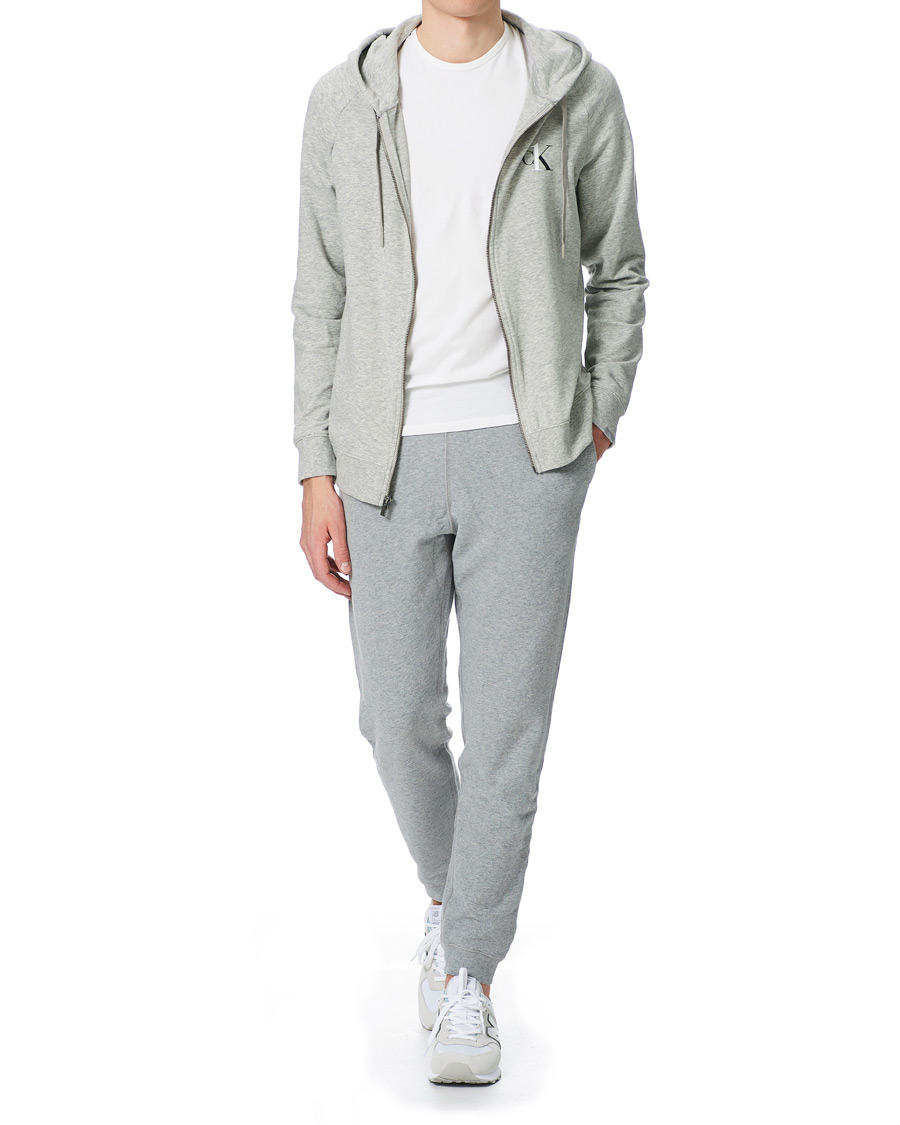 Homme | Pulls Et Tricots | Calvin Klein | CK One Lounge Full Zip Hoodie Grey Heather