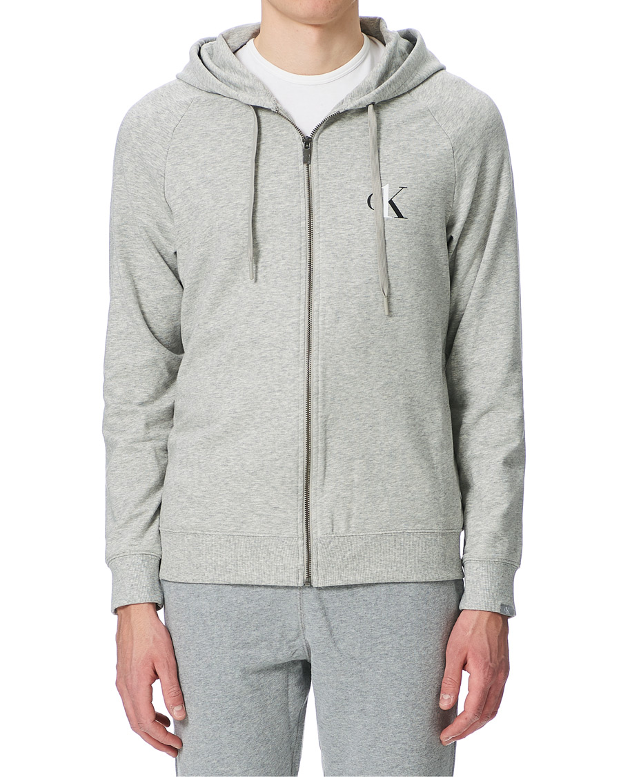 Homme | Pulls Et Tricots | Calvin Klein | CK One Lounge Full Zip Hoodie Grey Heather
