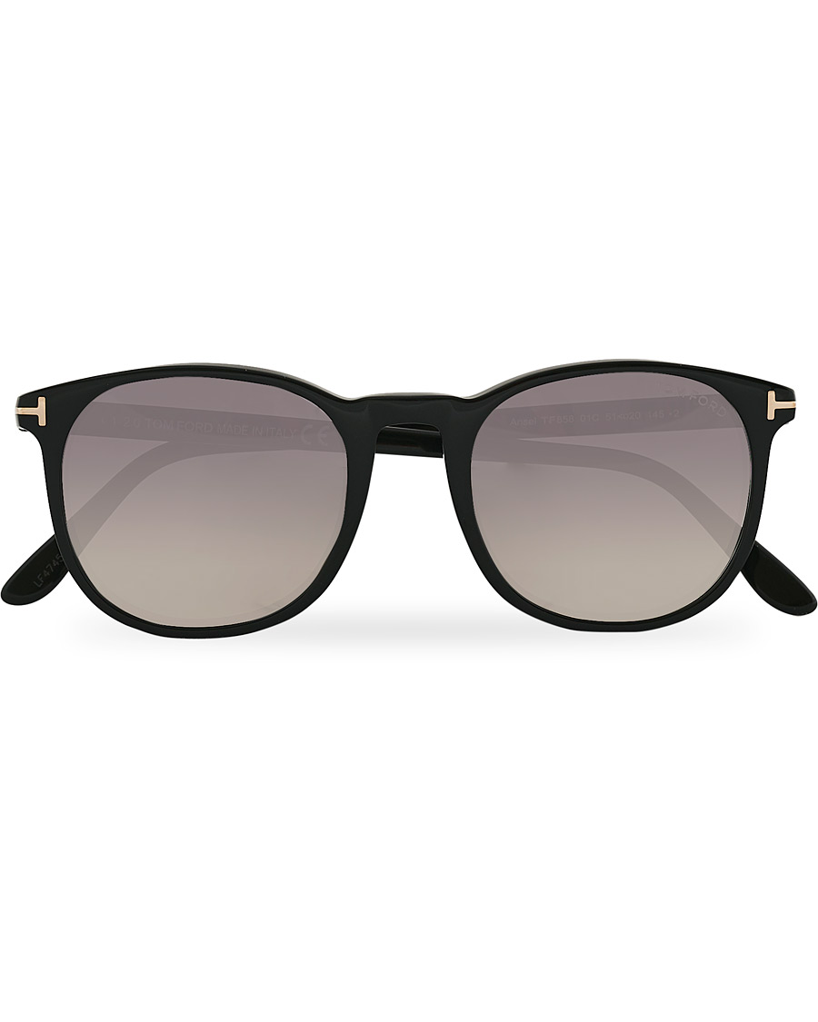 Homme | Tom Ford Ansel Sunglasses Shiny Black/Smoke Mirror | Tom Ford | Ansel Sunglasses Shiny Black/Smoke Mirror
