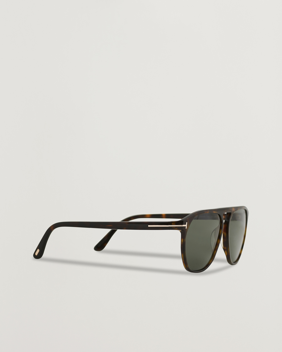 Homme | Tom Ford Jasper-02 Sunglasses Dark Havana/Green | Tom Ford | Jasper-02 Sunglasses Dark Havana/Green