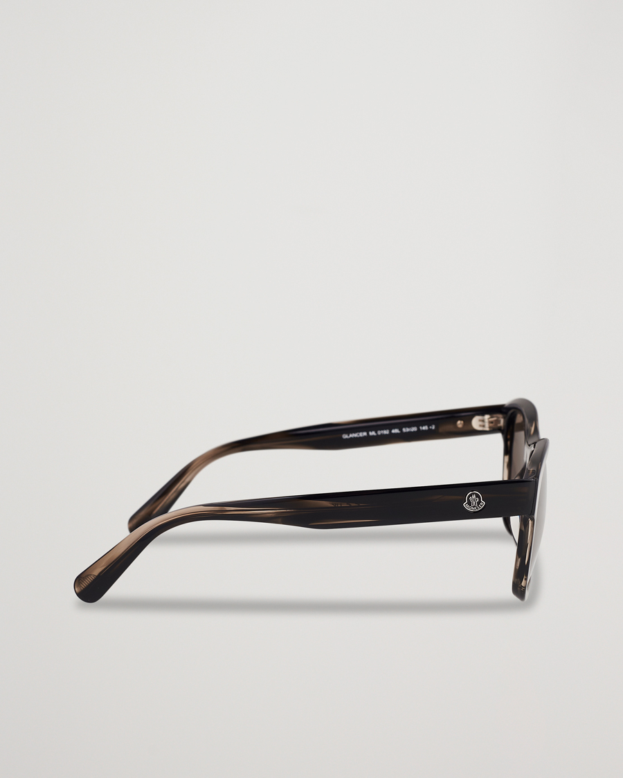 Homme | Moncler Lunettes ML0192 Sunglasses Shiny Dark Brown/Roviex Mirror | Moncler Lunettes | ML0192 Sunglasses Shiny Dark Brown/Roviex Mirror