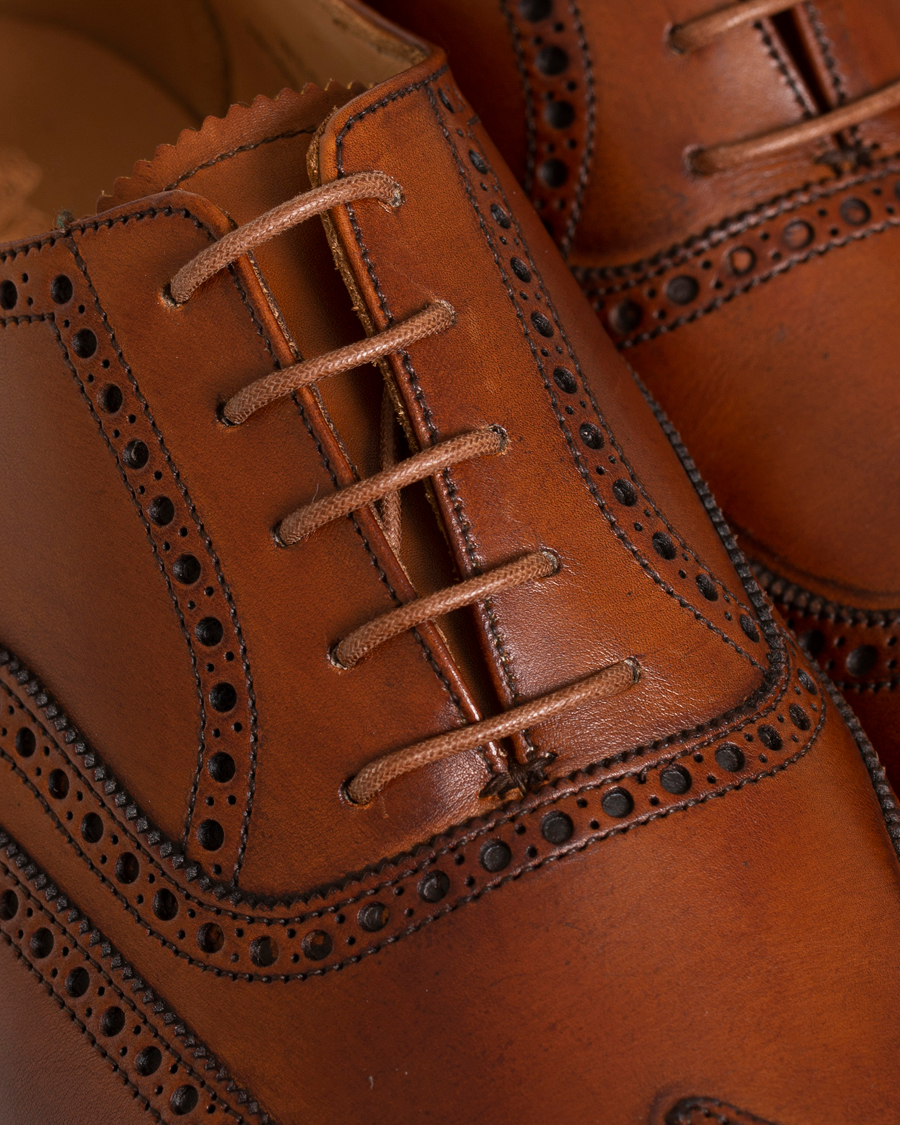 Homme | Entretien Chaussures | Saphir Medaille d'Or | Shoe Laces Thin Waxed 75cm Tobacco